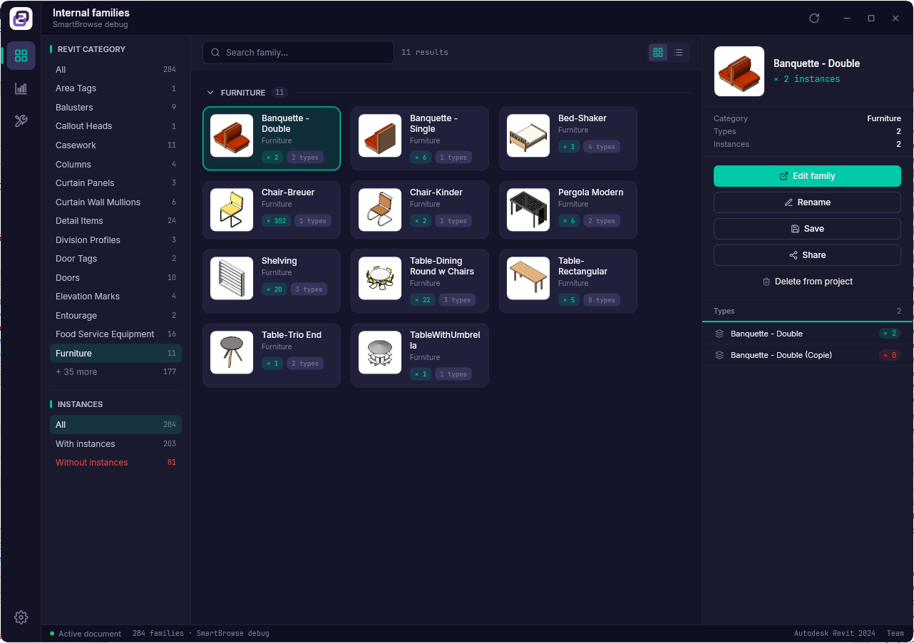 Active document, Browse