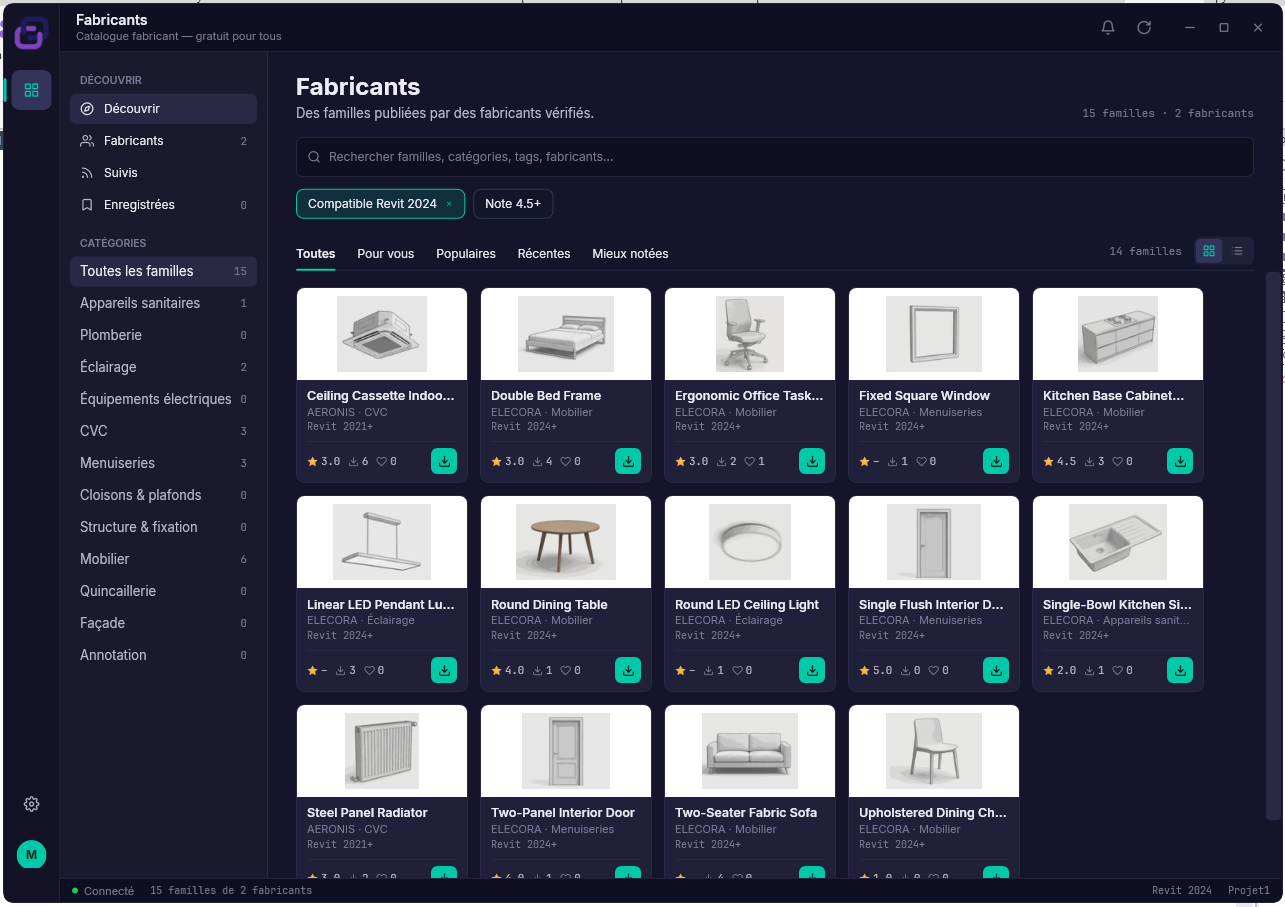 Manufacturers · Discover
